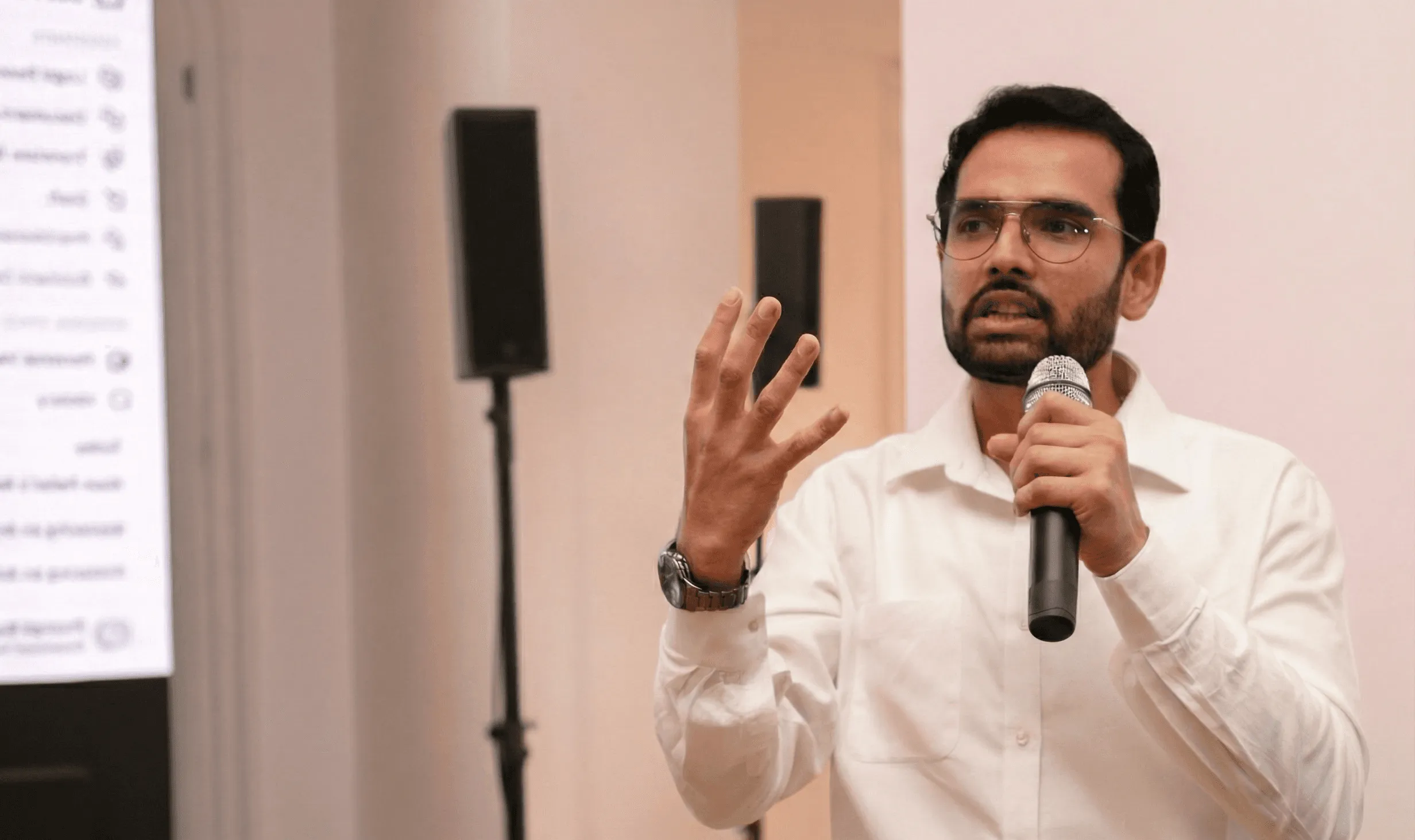 Ayushman teaching a live masterclass